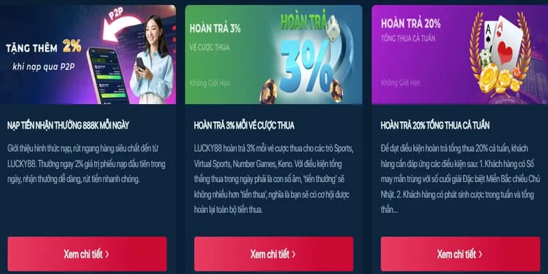 Thưởng nạp lại hàng ngày e88 casino